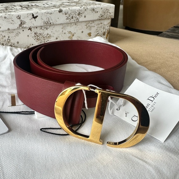 Dior Montaigne Logo Buckle belt 75 - Picture 1 of 8